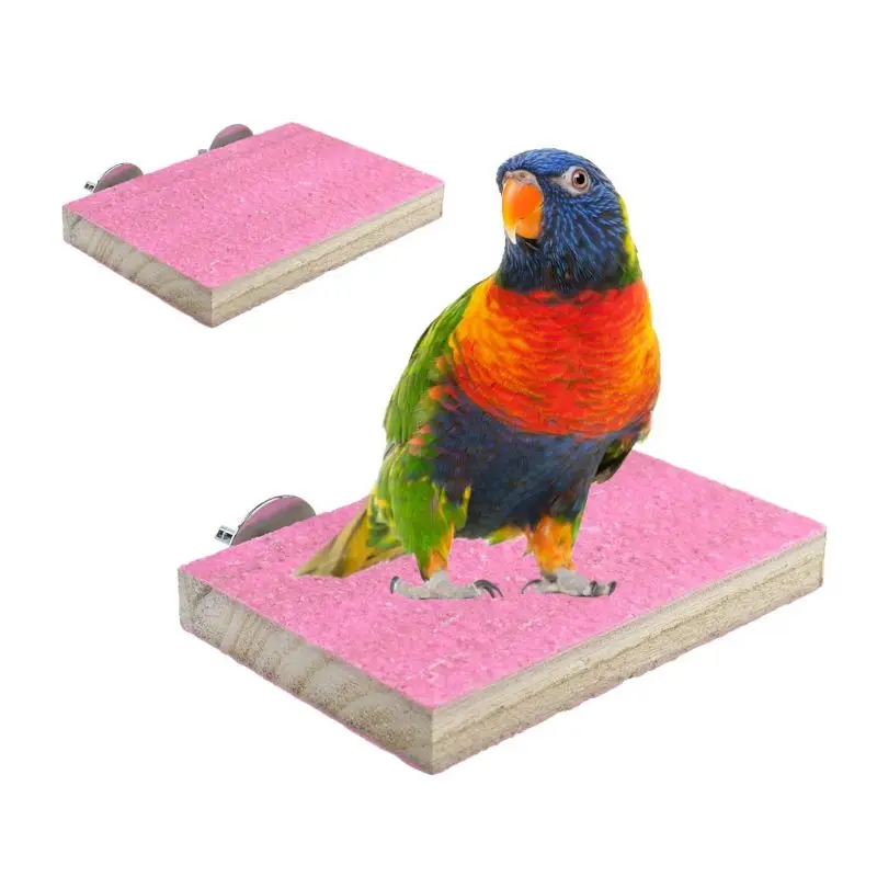2 шт./компл. птица перчи деревянная подставка игровая площадка лапа шлифовальный