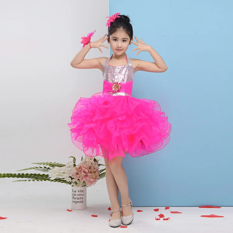 Детское платье для латиноамериканских танцев одежда бальных сальсы танго ча