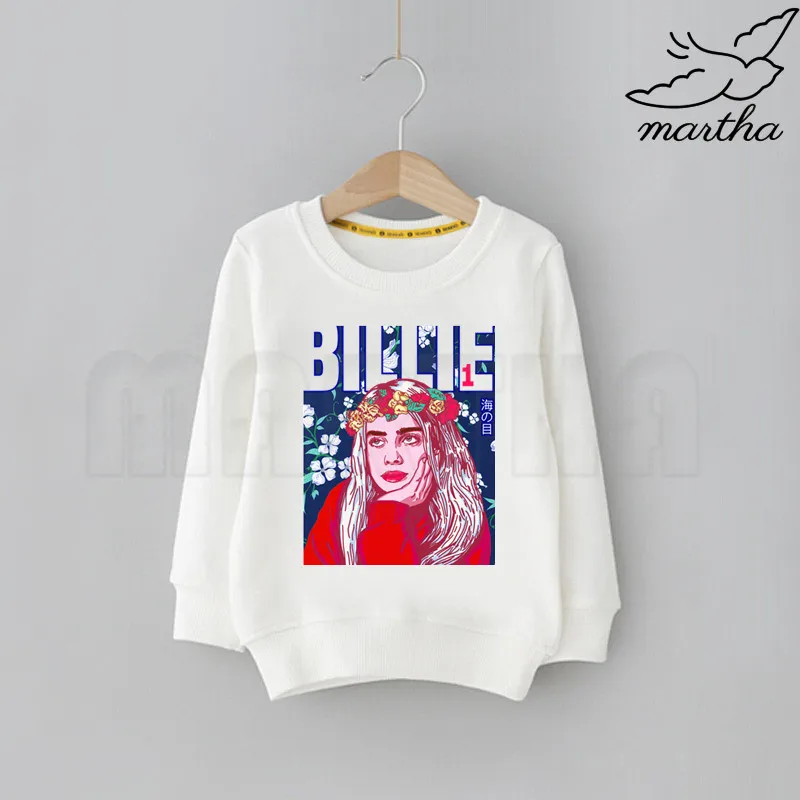 Детские толстовки с героями мультфильмов Billie Eilish; детские толстовки с капюшоном; модные толстовки с милым принтом; детская забавная одежда; толстовки с героями мультфильмов для малышей
