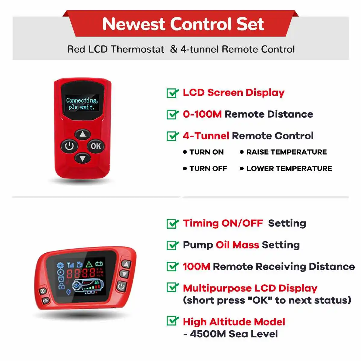 Автомобильный стояночный обогреватель AUDEW All In One Air 12 В дизельный 1-8 кВт