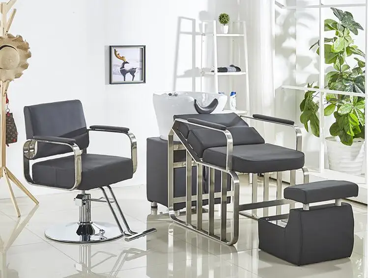 

Simple barbershop chair web celebrity hair cutting chair beauty salon chair stainless steel hair chair chair chair lift shampoo