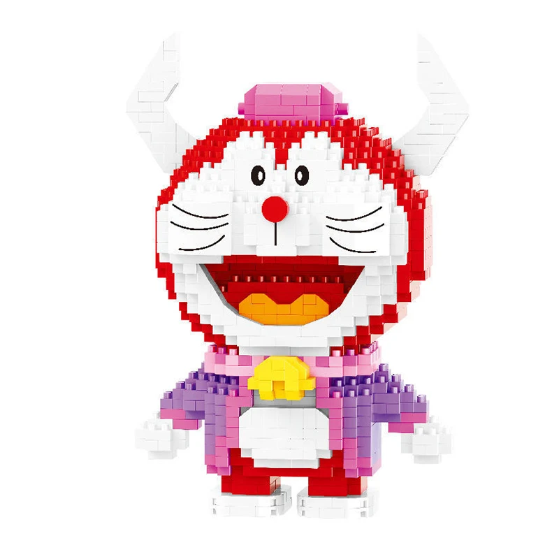 

LP 200521 Animal Pet Cat Anime Doraemon Spain Bullfight 3D Model Building Blocks Mini Diamond Bricks Toy for Boys Children Gifts