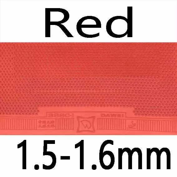 red 1.5-1.6mm Dawei 388C-1 хорошо для матча-атаковать Средний Pips-Out Настольный теннис PingPong резиновый с губкой - Цвет: red 1.5-1.6mm