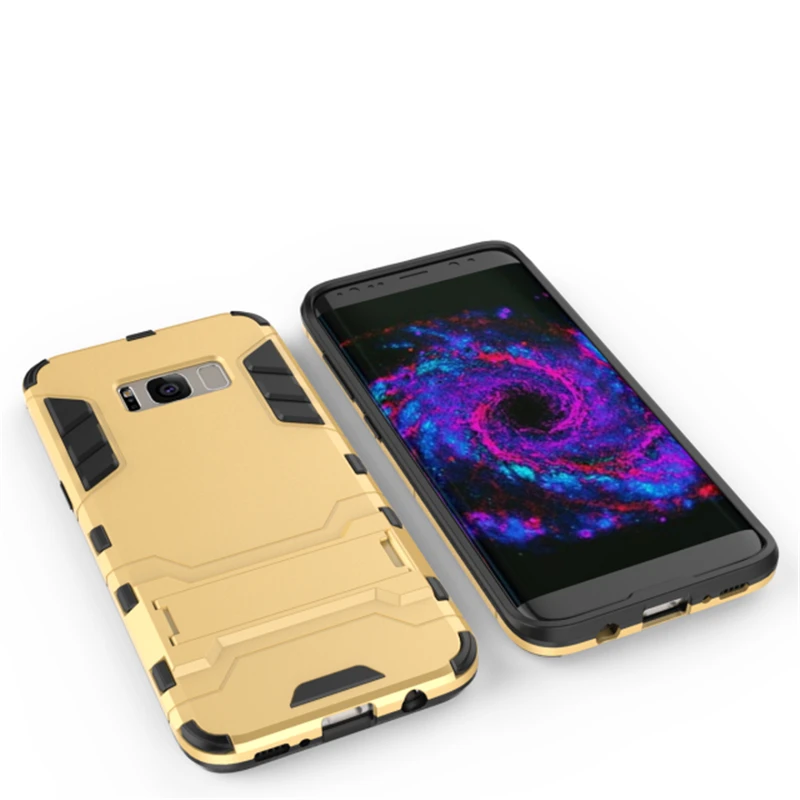 Гибридный чехол-подставка Железный человек для Samsung Galaxy S8 S9 S10E S10 S20 S21 S21FE Plus S30 Ultra