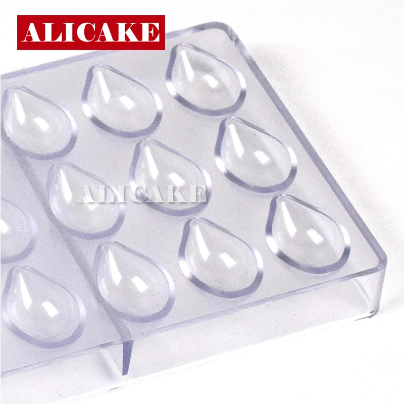 

3D Polycarbonate Chocolate Mold Tools Petal Form Tray Food Mold For Chocolate Bakery Cake Decorating Baking Pastry Tools