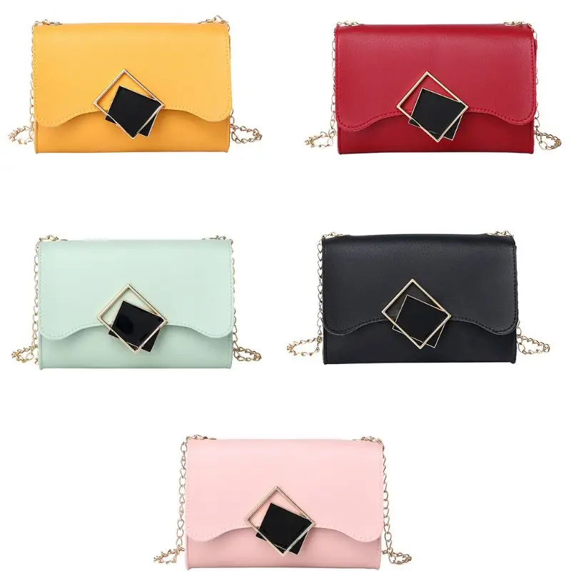 Женская сумка через плечо из искусственной кожи на цепочке маленькая сумочка