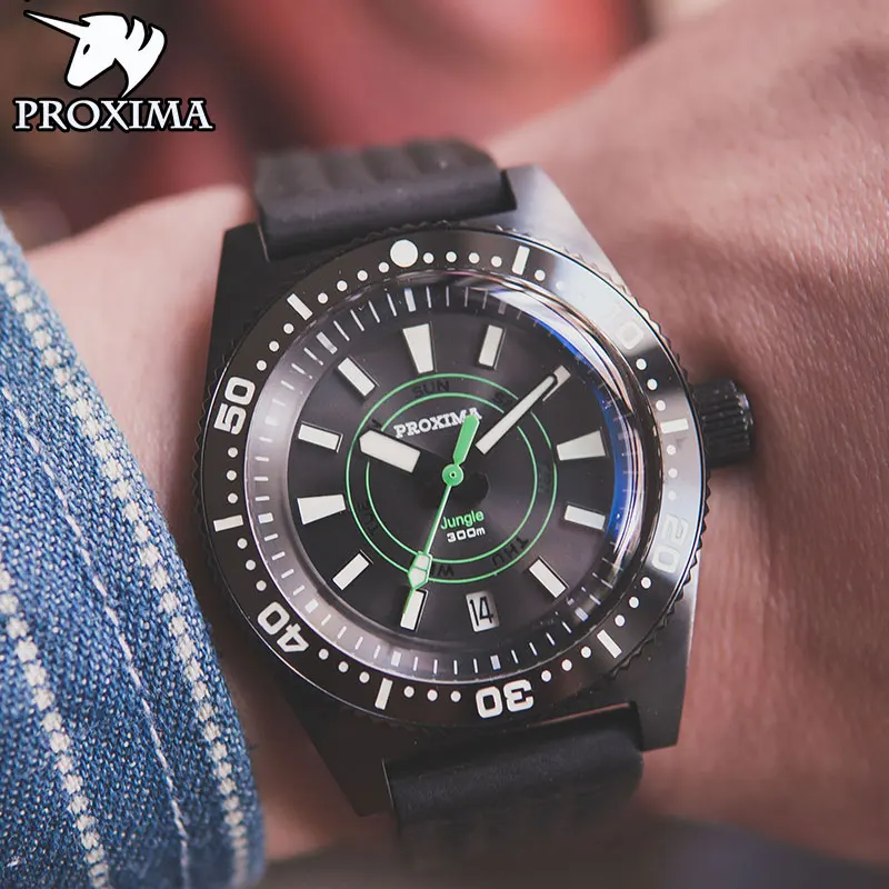 

Proxima 2021 Business Casual Men's Mechanical Watch NH36 Sapphire Crystal Top Brand Luxury Waterproof Diving Watch PX1680