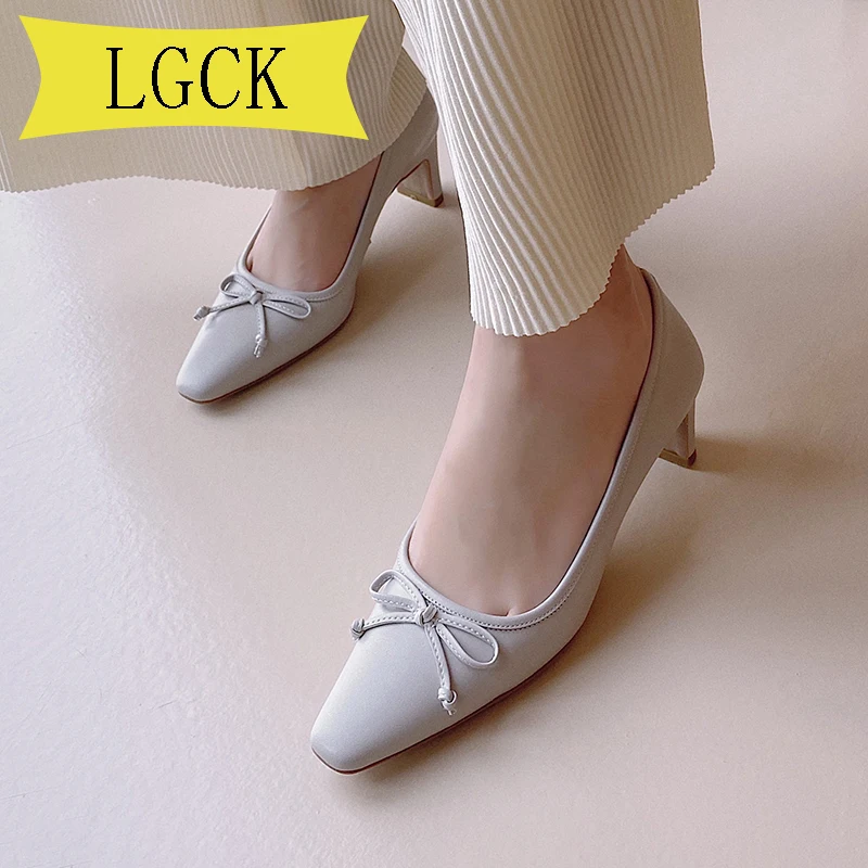 

Plus Size 34-39 High Heels Shoes Genuine Leather Luxury Party Women Pumps Fashion Shoes Elegant Ladies Pointed Toe Stilettos