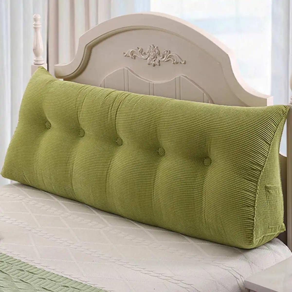 

bed cushionHome Soft Large Pillow Back Cushion Long Elastic Backrest Multifunction Luxury Decor For Bedside Seat Bed Sofa Tatami