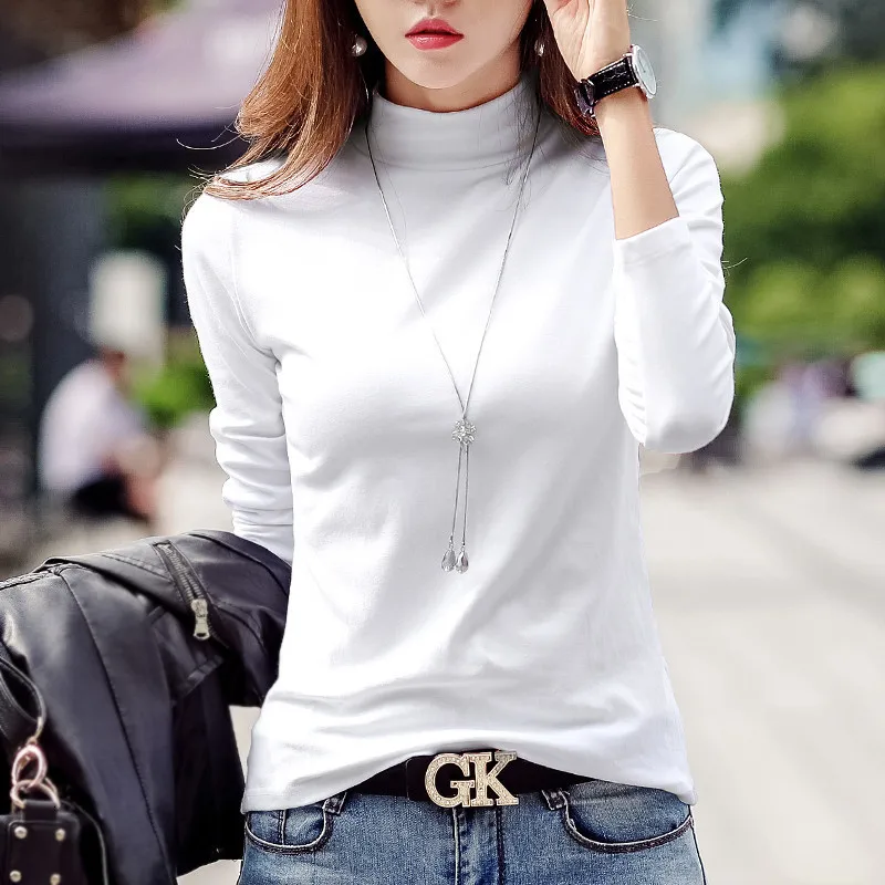 Женская футболка с длинным рукавом из хлопка детская средней длины высоким