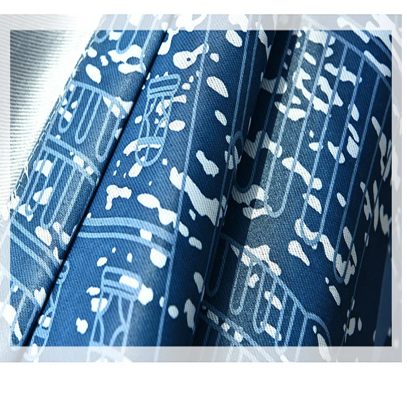 

Printed High Shading Rate Kids Curtains Cartoon Mediterranean Curtains for Children Bedroom Finished Customization Boy Blue