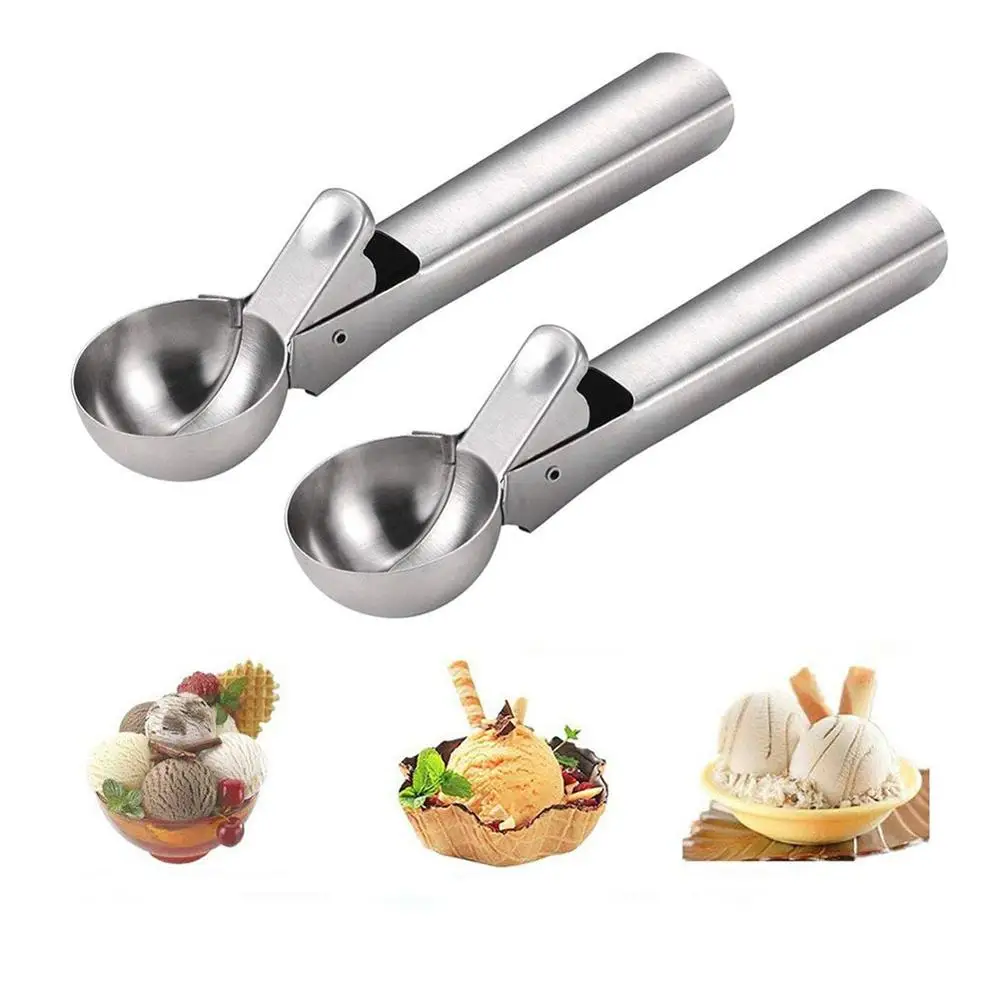 Лопатка для мороженого легкий триггер профессиональный кремовый ковш из