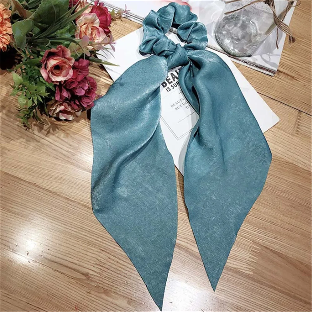 Винтажный женский головной убор тюрбан бант стримеры резинки для волос лента