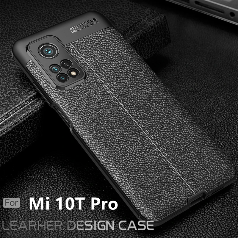 

For Cover Xiaomi Mi 10T Pro Case For Mi 10T Pro Capas Shockproof Bumper Soft TPU Leather For Fundas Mi 10T 10 T Pro Cover 6.67"