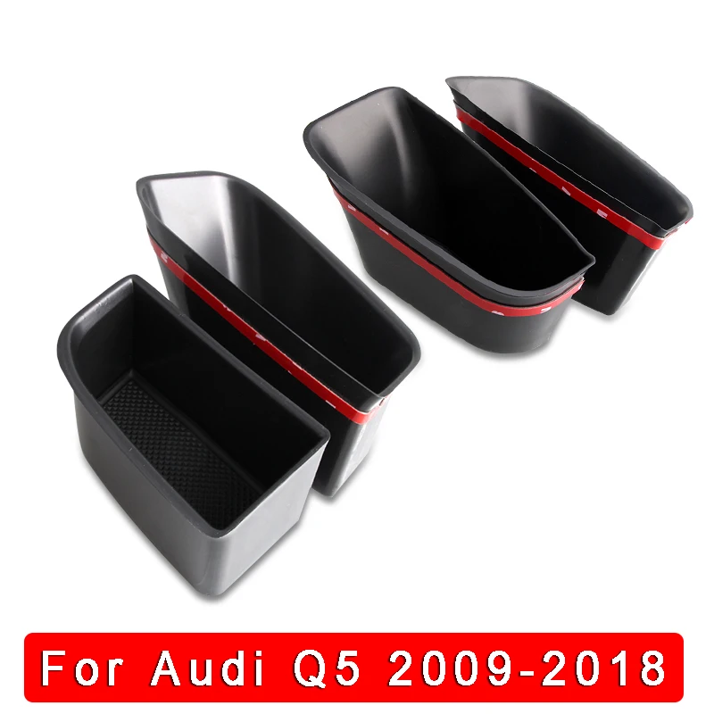 

Подлокотник из АБС-пластика на дверную ручку, чехол на рамку для Audi Q5 2009-2018, Внутренний органайзер, держатель для телефона, аксессуары для ст...