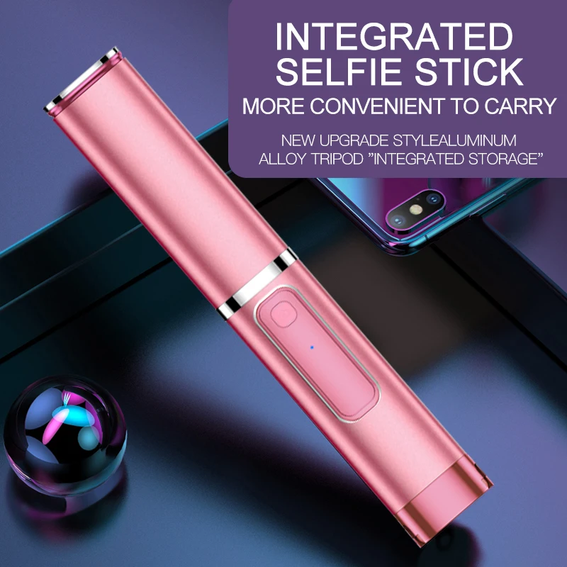 Селфи-палка прямая трансляция поддержка универсальная селфи-палка мини Bluetooth