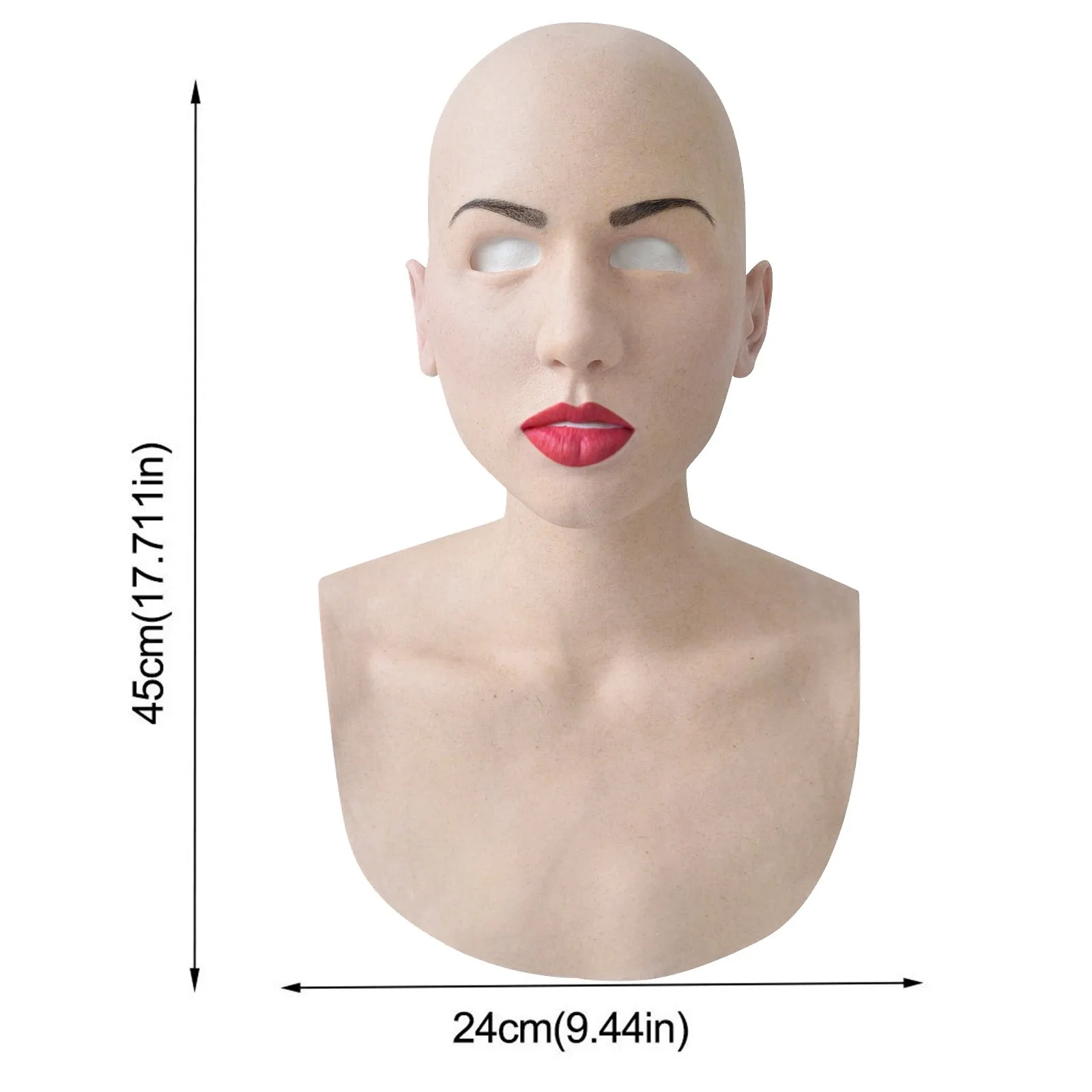 

Halloween Holiday Funny Masks Creepy Wrinkle Face Mask Latex Supersoft Woman Adult Cosplay Party Props Novelty Gag Toys Gifts W*