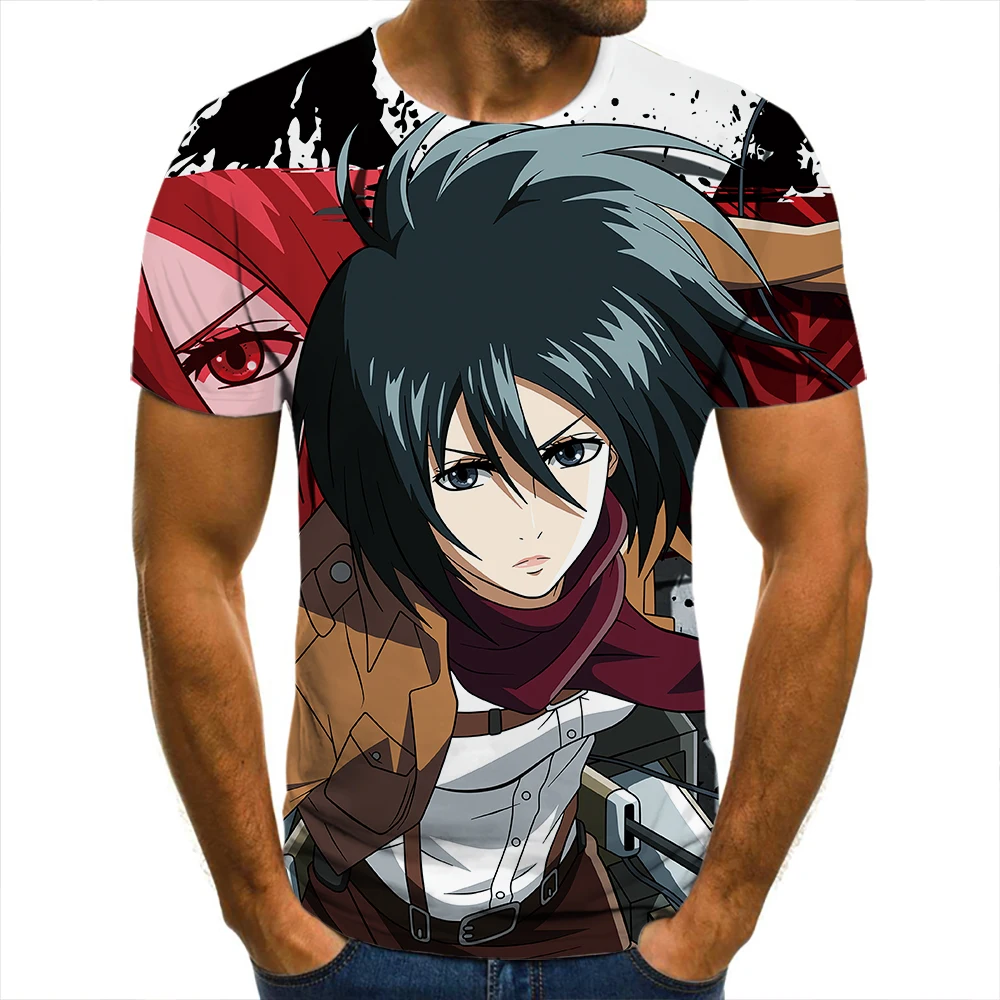 

Футболка Мужская/женская с коротким рукавом и принтом «атака на Титанов»