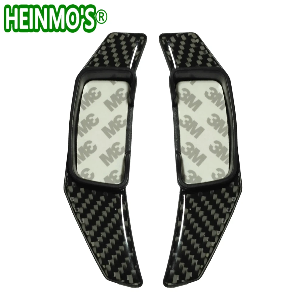 Черное углеродное волокно рычаг переключения руля удлинитель передач авто