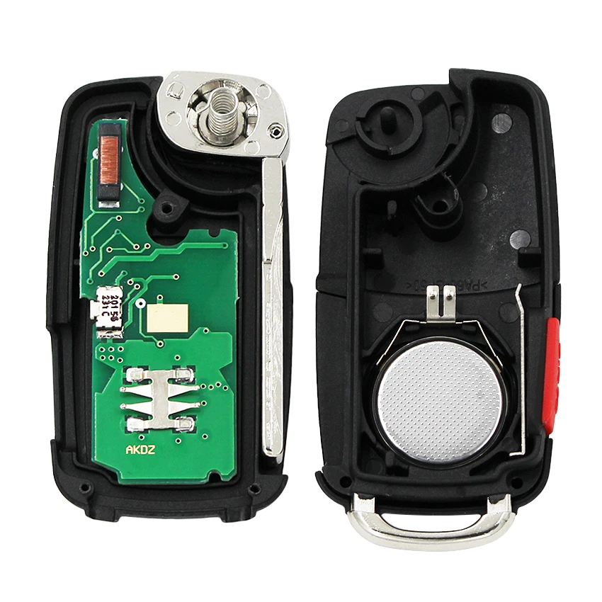 Умный ключ для автомобиля складной с дистанционным управлением 3 + 1/4 кнопками 315