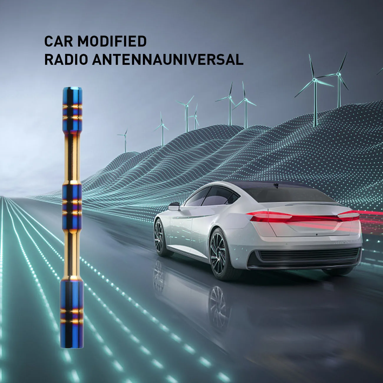 Модифицированная антенна для автомобиля приемная сигнала из алюминиевого