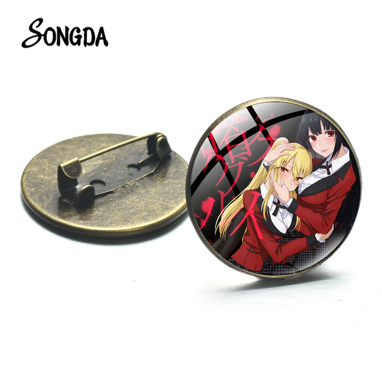 Японский аниме Kakegurui Yumeko Jabami значок косплея брошь булавки мультфильм коллекция