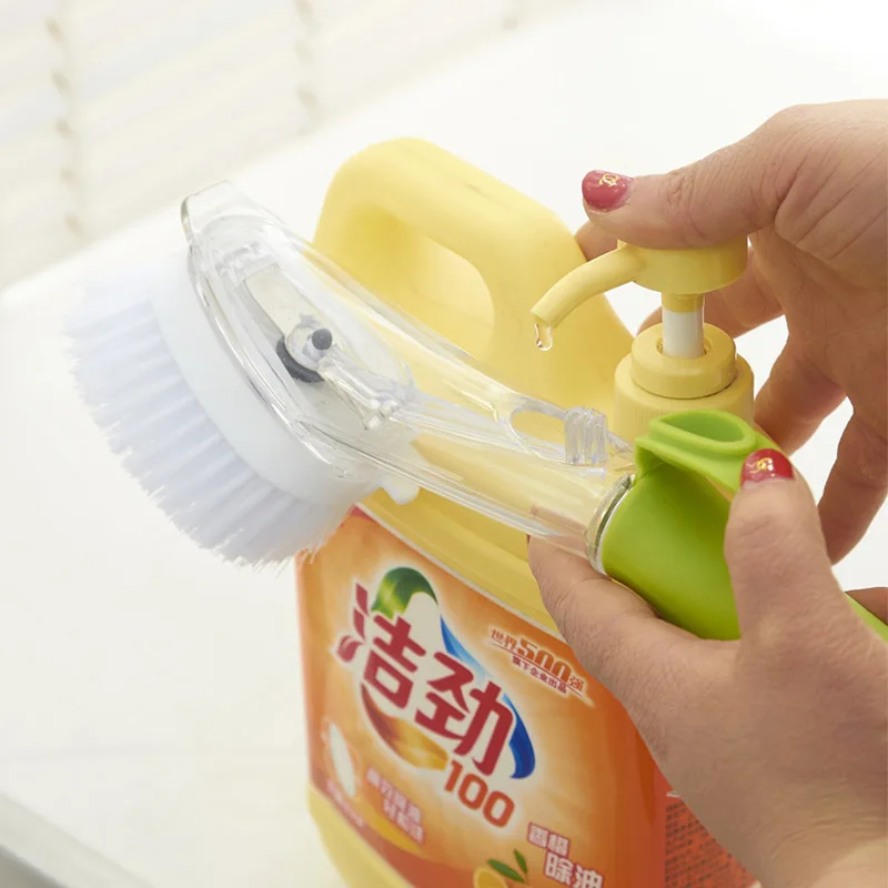 Чистящие щетки инструмент для мытья посуды дозатор мыла многоразовые кастрюли