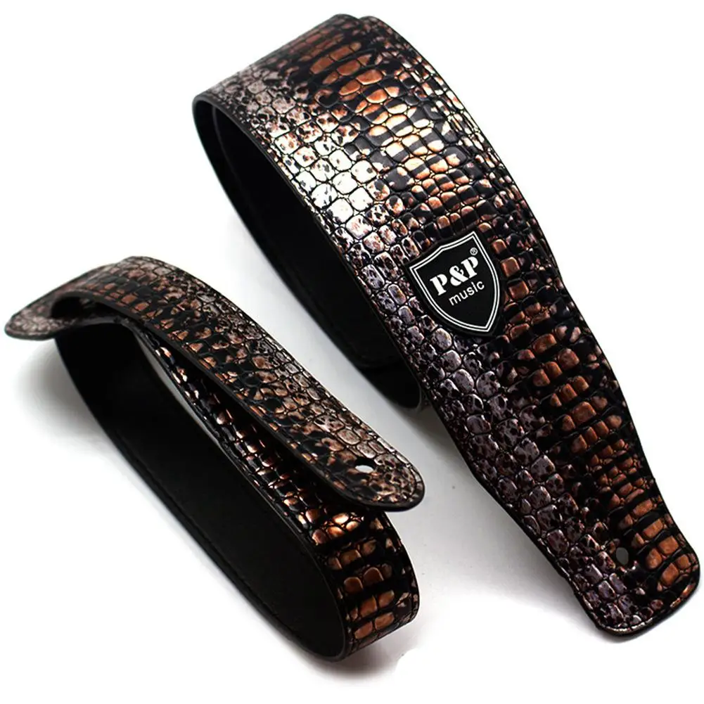 pu leder gitarre strap beth riemen taste adapter schlösser einstellbare elektrische akustische bass guitar strap gürtel gitarre zubehör