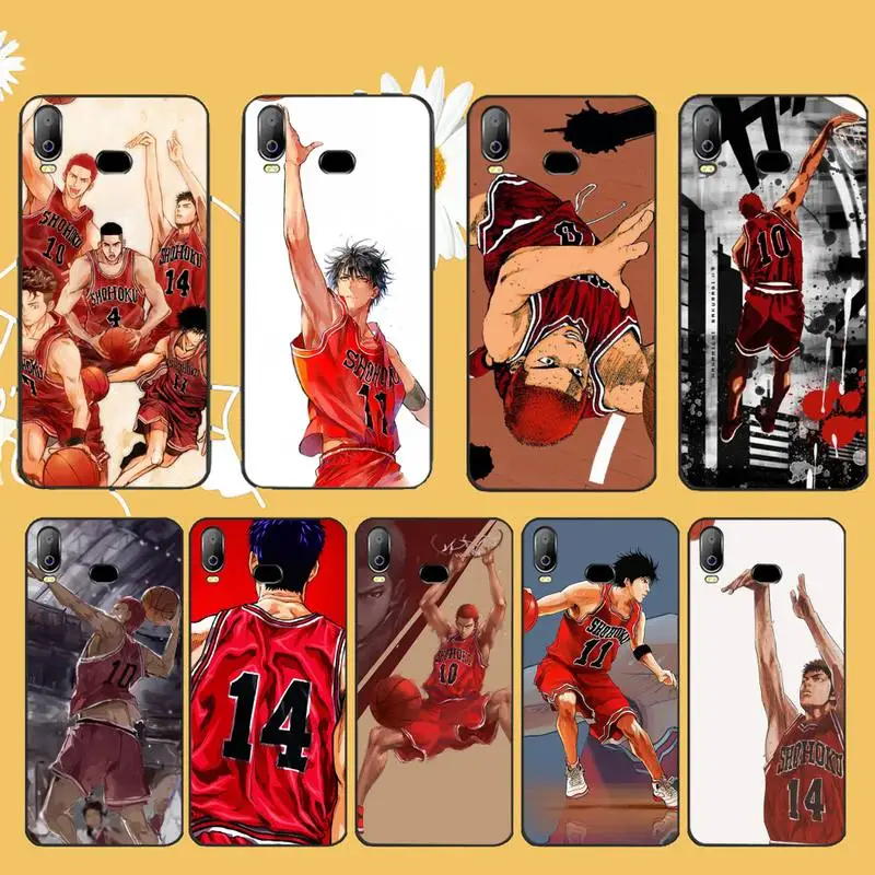 Японский мягкий силиконовый черный чехол PENGHUWAN с аниме Slam Dunk для Samsung A10 A20 A30 A40 A50 A70