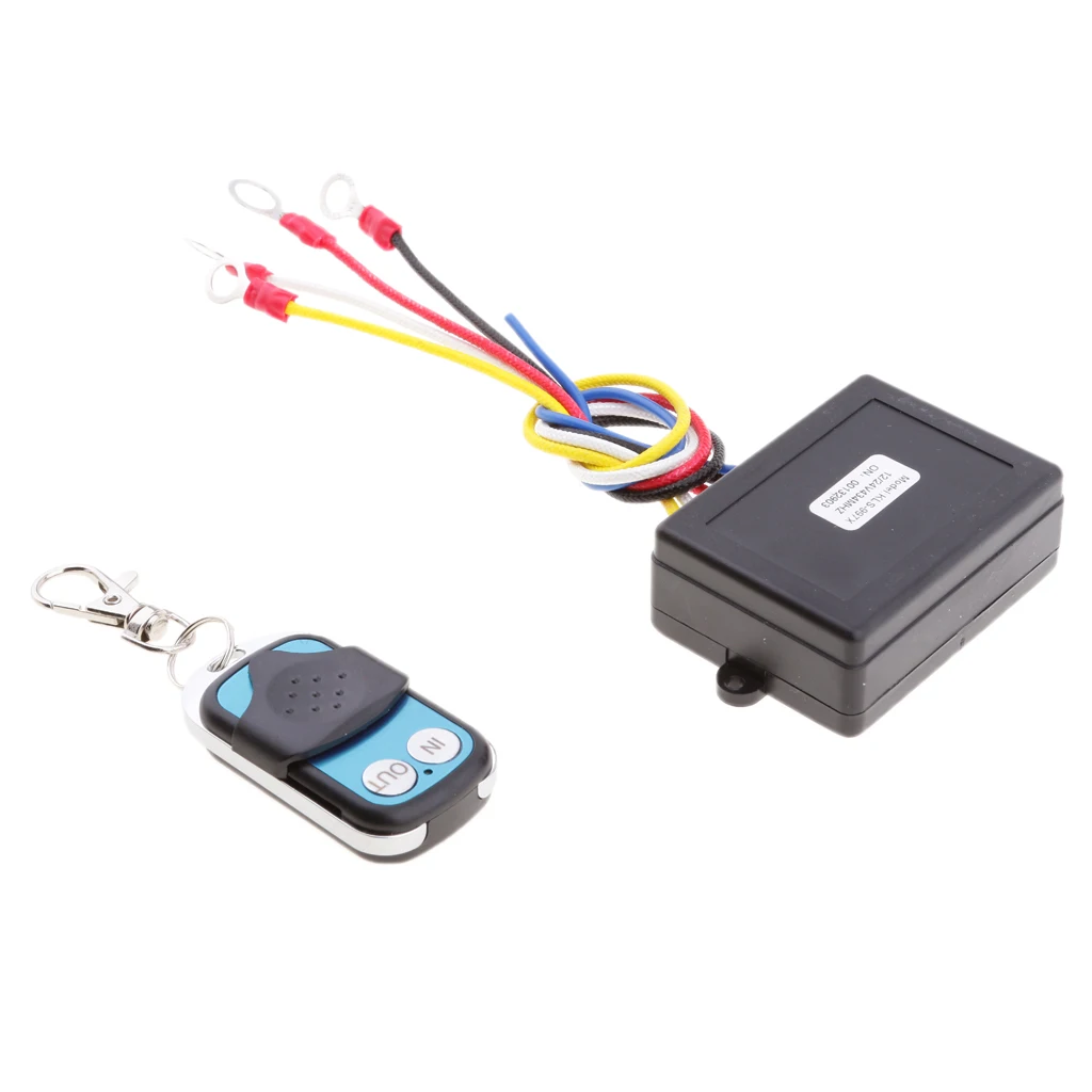 MagiDeal 12V/24V Беспроводной Лебедка пульт дистанционного Управление комплект для