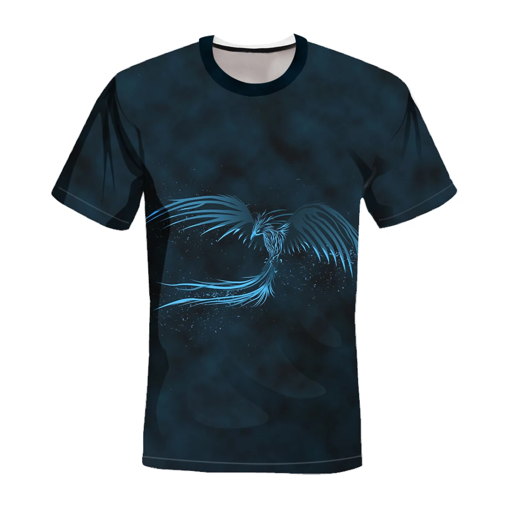 

Phoenix T-shirt Men's Short-Sleeved Bottoming Shirt Punk Hip-Hop Style Unisex 3D Printing T-shirt 2021 New Arrivals In Spring