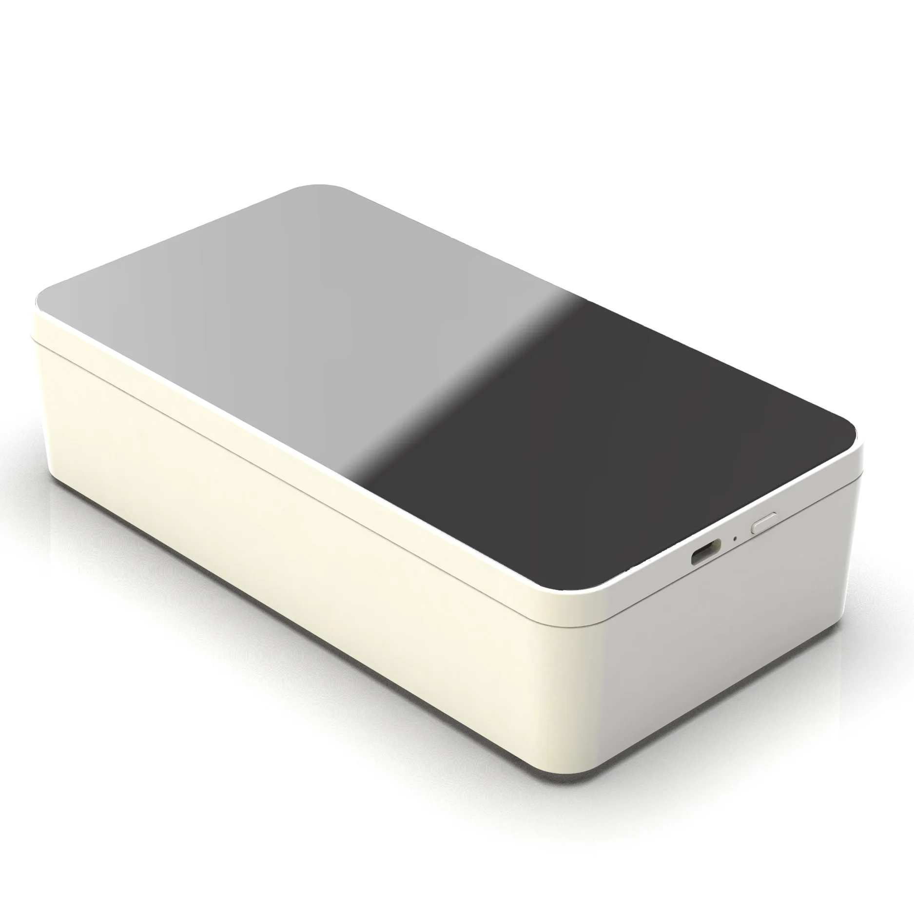 

Wireless Charging Sanitizer Box with Mirror, Ultraviolet Rays UV Disinfection, Storage sterilization box