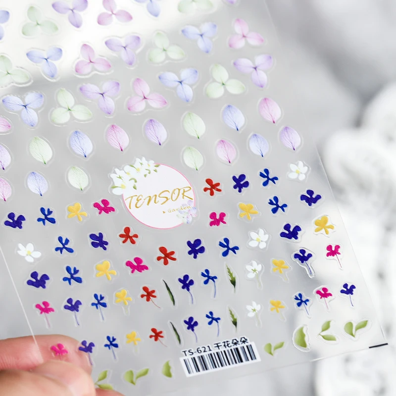 Наклейки для ногтей с прессованным цветком 1 шт. |