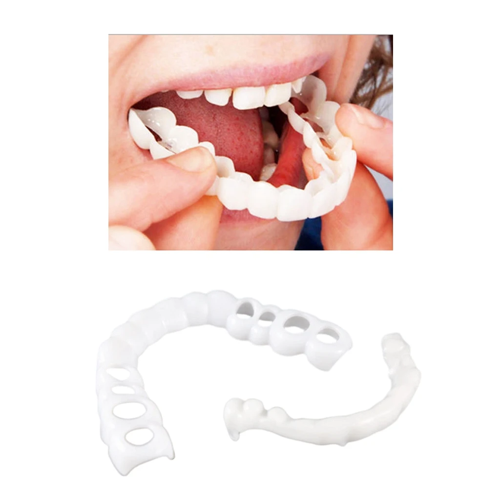 

Comfort Fit Flex Cosmetic False Teeth Instant Dental Veneers Whiten Denture