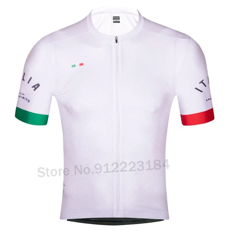 2021 итальянская велосипедная Джерси Мужская профессиональная команда белая