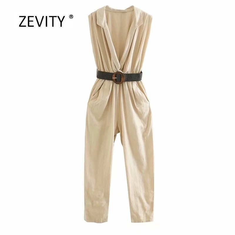 Новинка 2020 женские модные однотонные комбинезоны с карманами в Сиамском стиле