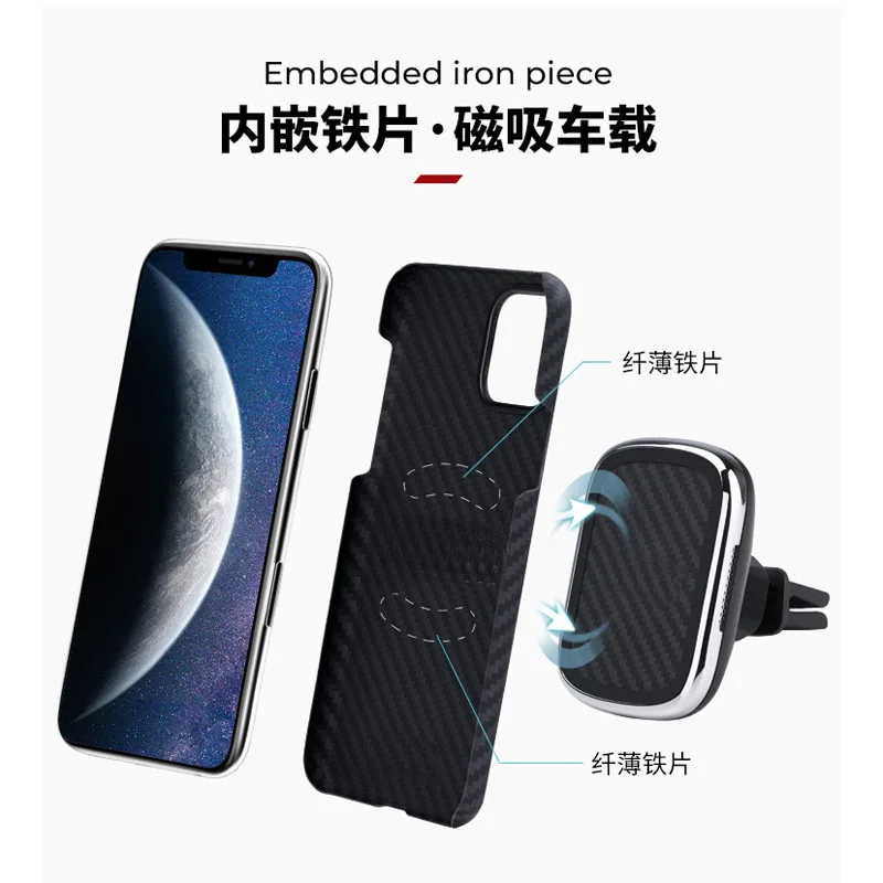 Чехол из углеродного волокна с магнитной защитой для iPhone Xr XsMax|Бамперы| |