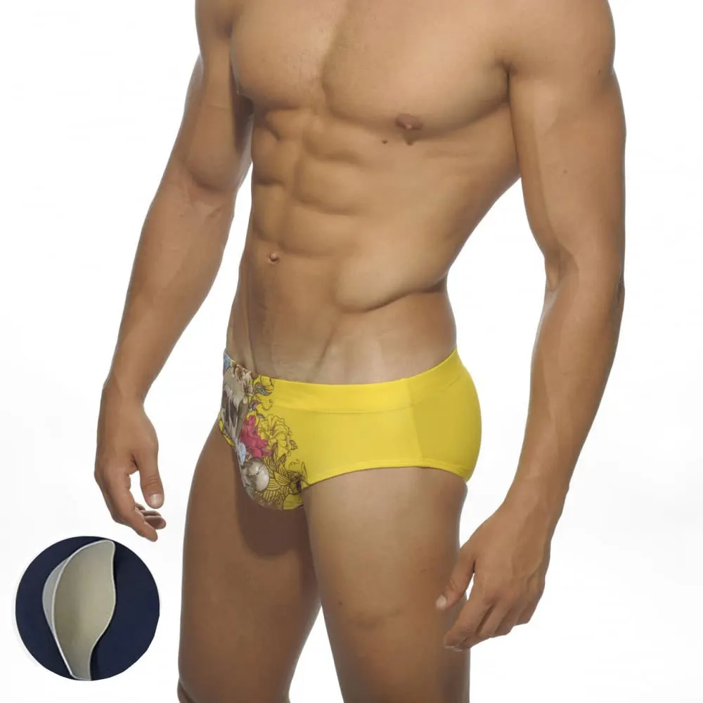 С модным принтом трусы плавки мужское купальники нового стиля для мужчин