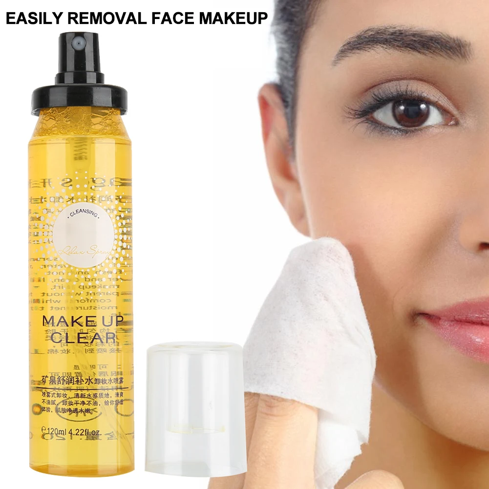 

120ml Makeup Remover Spray Mild Moisturizing Facial Care Deep Cleaning Spray