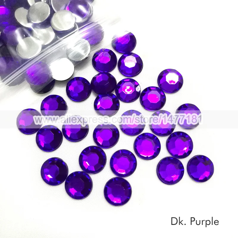 100 шт. 10 мм акриловые стразы высококачественные Круглые бриллианты искусственные