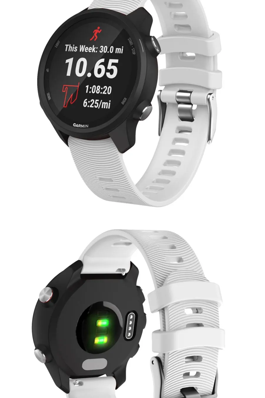 20 мм силиконовый ремешок для смарт-часов Garmin Vivoactive 3/Forerunner 645/245/245 М Браслет для Galaxy часы активное 2/42 мм