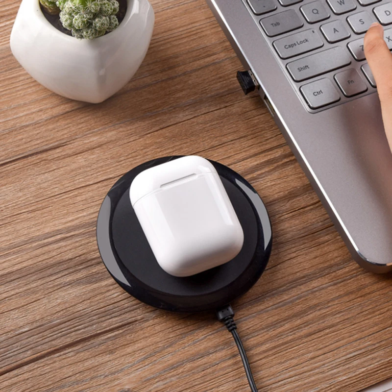 Levttax Qi беспроводной зарядное устройство коробка для Apple AirPods Bluetooth Наушники стандартный AirPods беспроводной зарядный приемник чехол