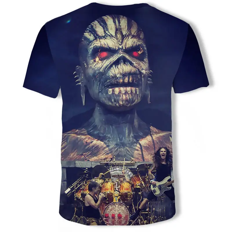 2019 Мужская футболка с музыкальной тематикой футболки 3d гитарой повседневная
