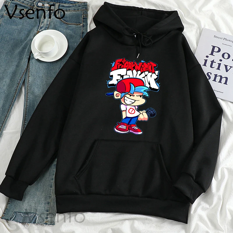 

Толстовка женская с капюшоном, в стиле Харадзюку, с надписью «Игра пятницы»