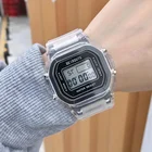 Часы мужские, женские, золотистые, прозрачные, цифровые, спортивные, наручные