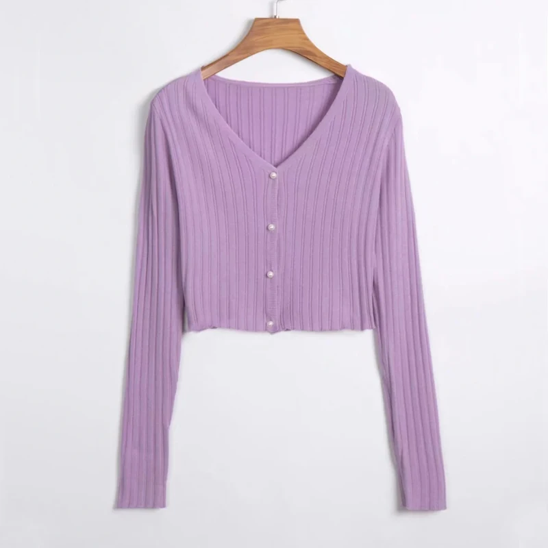 Женский Укороченный кардиган с глубоким вырезом |