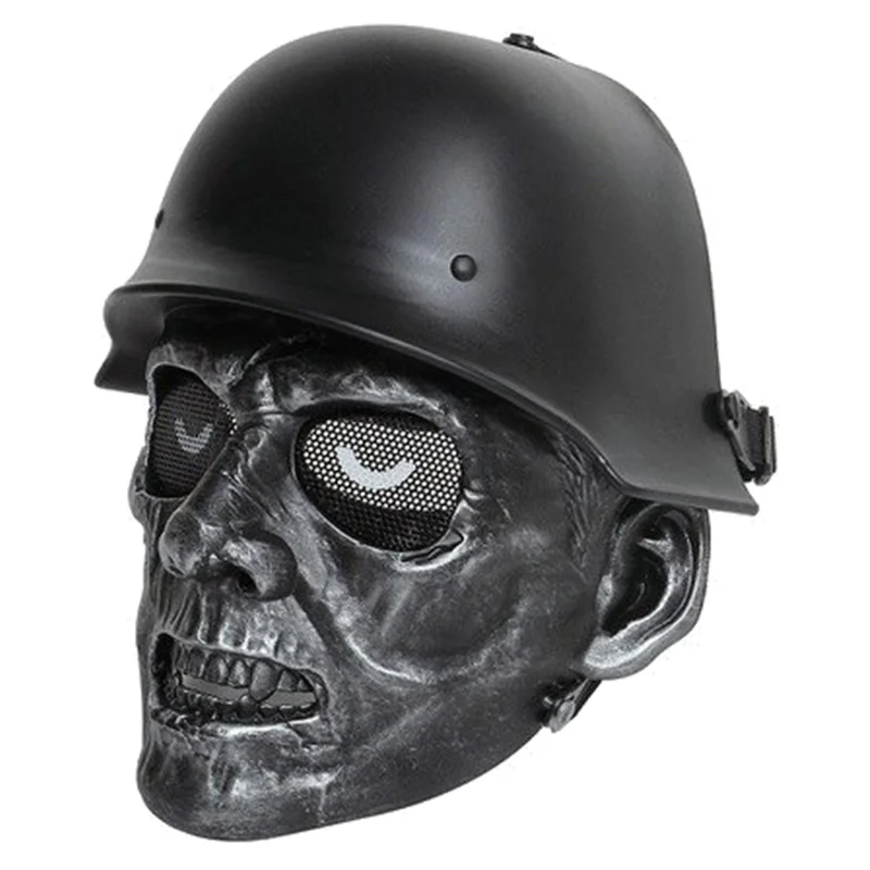 Zombie Soldier Skull Military Army Tactical Full Face Mask Mesh Wargame Airsoft Paintball Cosplay Holloween Masks | Спорт и
