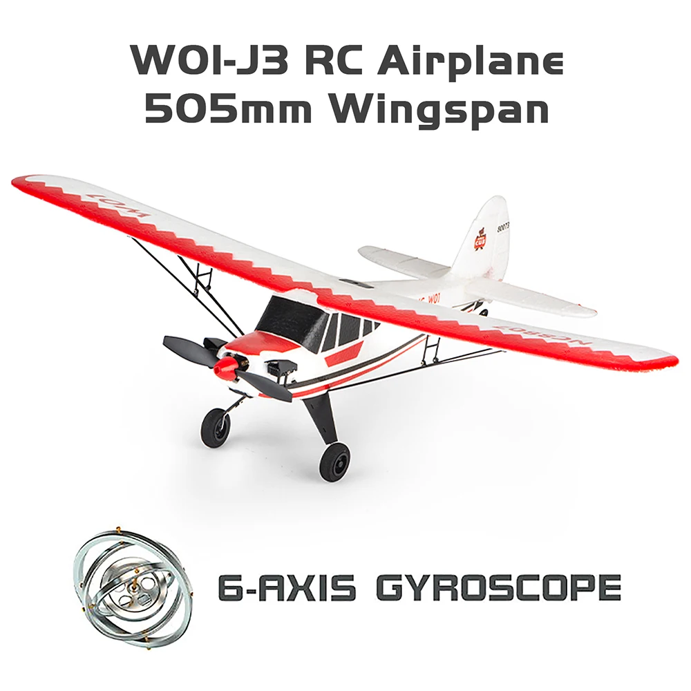 

W01-J3 2.4Ghz 3CH RC Fixed Wing 505mm Wingspan 6-axis Gyroscope RTF Ready to Fly Outdoor Light Weight RC Airplane Models Toys
