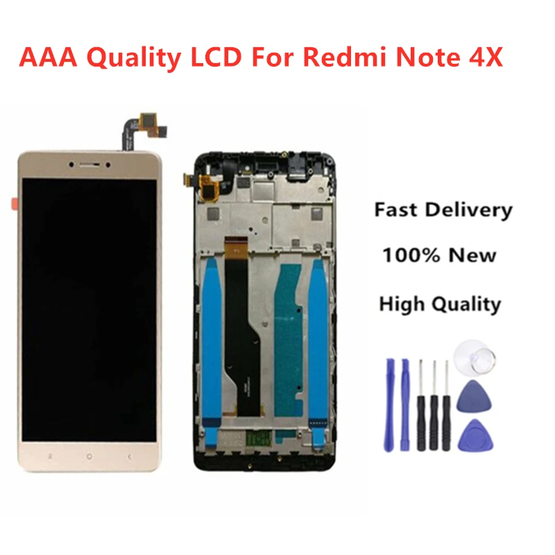Высококачественный ЖК дисплей + рамка для Xiaom Redmi Note 4X 4 глобальная версия дисплея