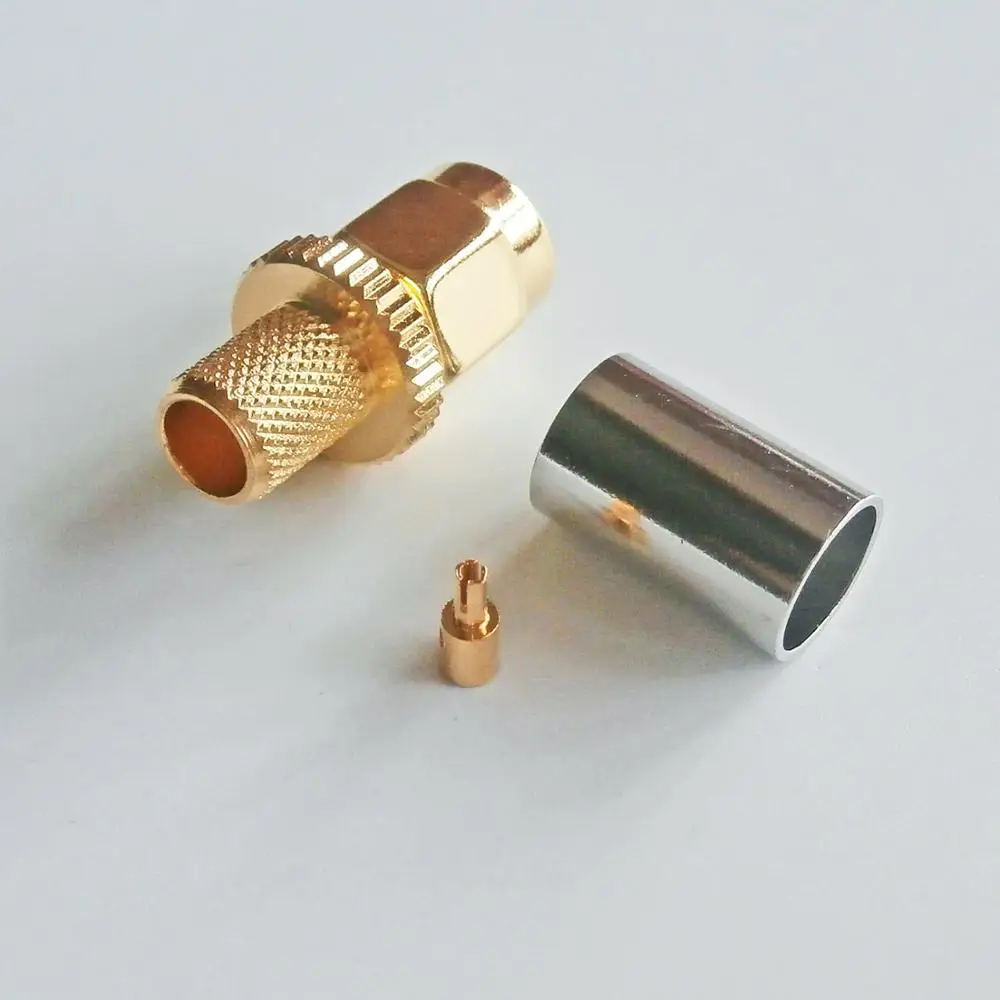 1X шт. RPSMA RP SMA Штекерный обжим для RG8X RG 8X RG59 LMR240 кабельная штепсельная вилка с